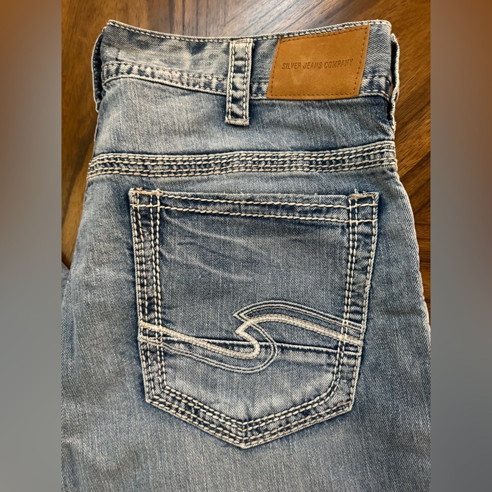 Men’s Silver Gordie Jeans Size 36/36 - Picture 3 of 7